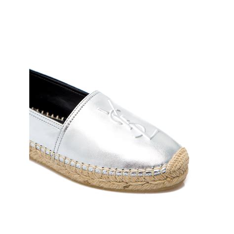 yves saint laurent espadrillas|saint laurent silver espadrilles.